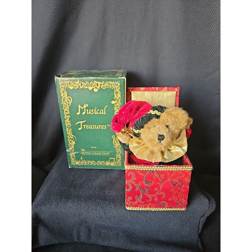 Boyds Bear Music Box Jack‎ B Twinkletune Plush Teddy Moves to Tune Clair De Lune